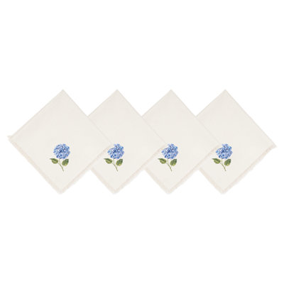 Summer Hydrangea Napkins Set of 4