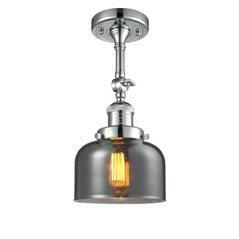Fullerton Armed Sconce, 12" H x 8" W, Clear Black