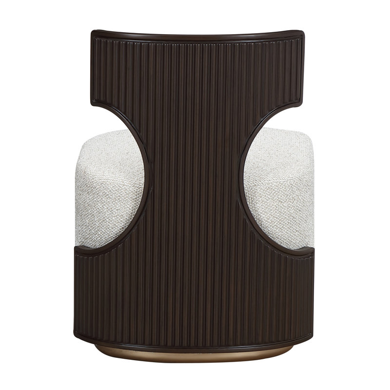 West Kensington Vanity Chair, Espresso Wood