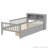 2 Drawers Bed With Bookcase Headboard And Guardrails-111015909