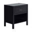 60.96cm W Solid + Manufactured Wood Bedside Table-1066403360