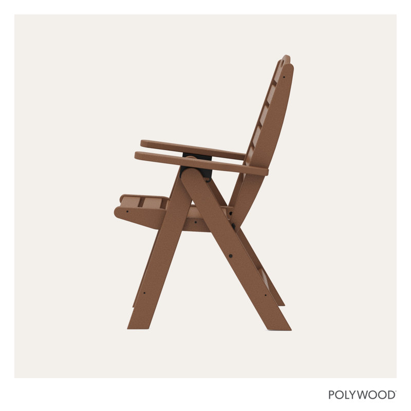 Chaise haute POLYWOOD, Teck foncé
