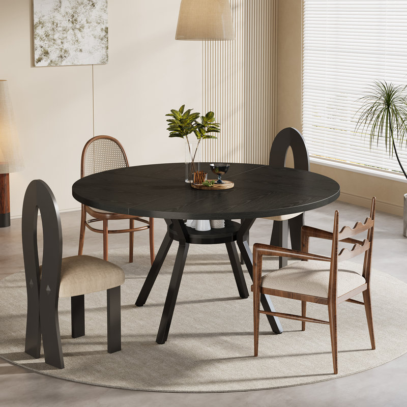 Round Metal Base Dining Table
