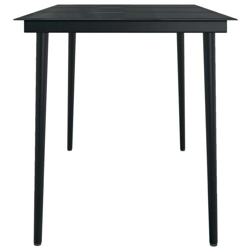 Corderro Rectangular 4 - Person 55.12" Long Dining Set, Black