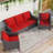 5 - Person Outdoor Seating Group with Cushions-124965878
