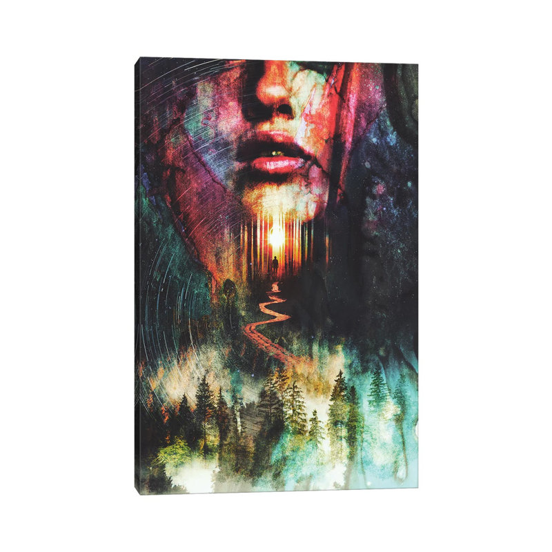 «Forest of Illusions» par Barrett Biggers - impression sur toile tendue, H 18 po x l 12 po x 1,5 po