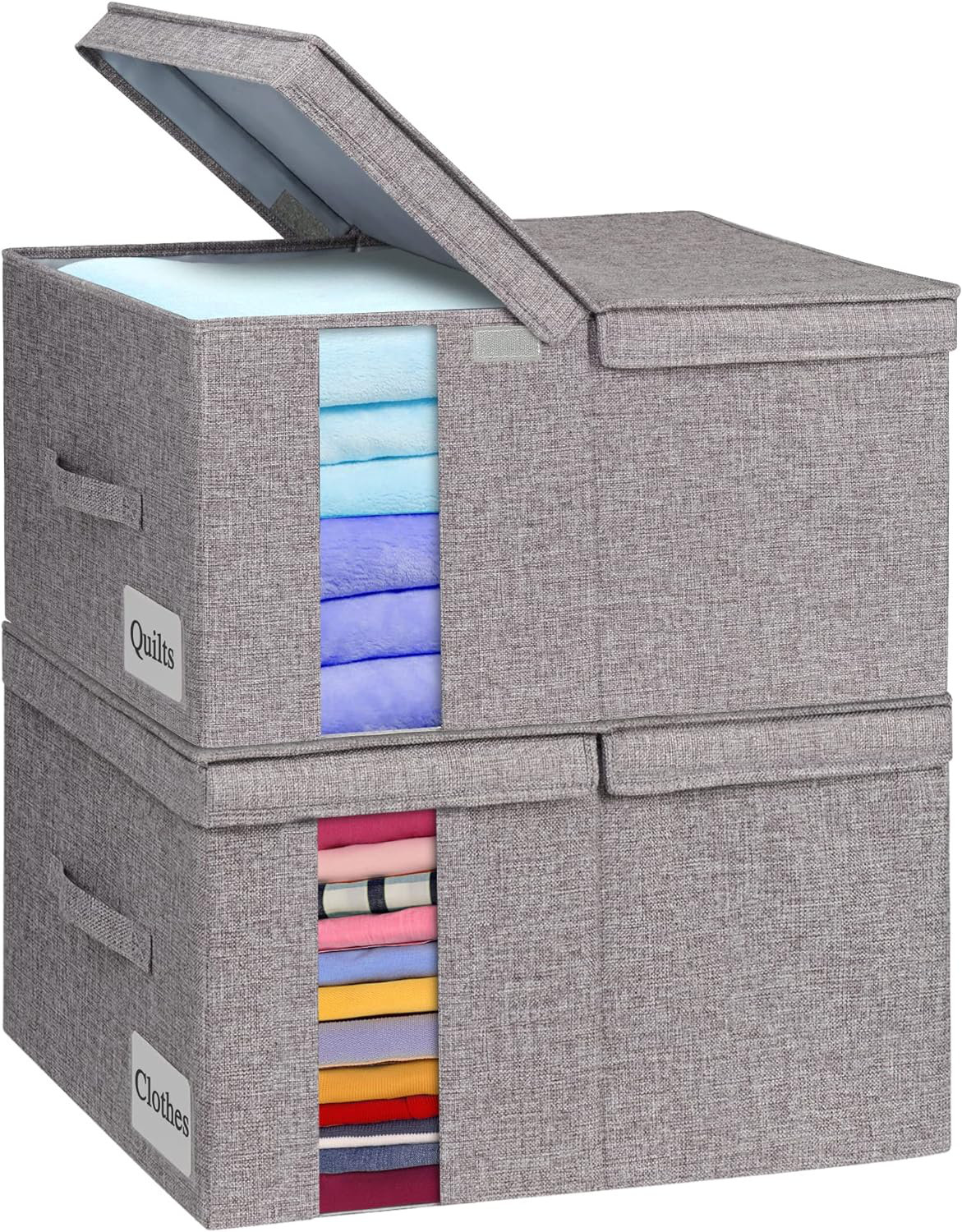 Red Barrel Studio Grands bacs de rangement avec couvercles, contenants ...