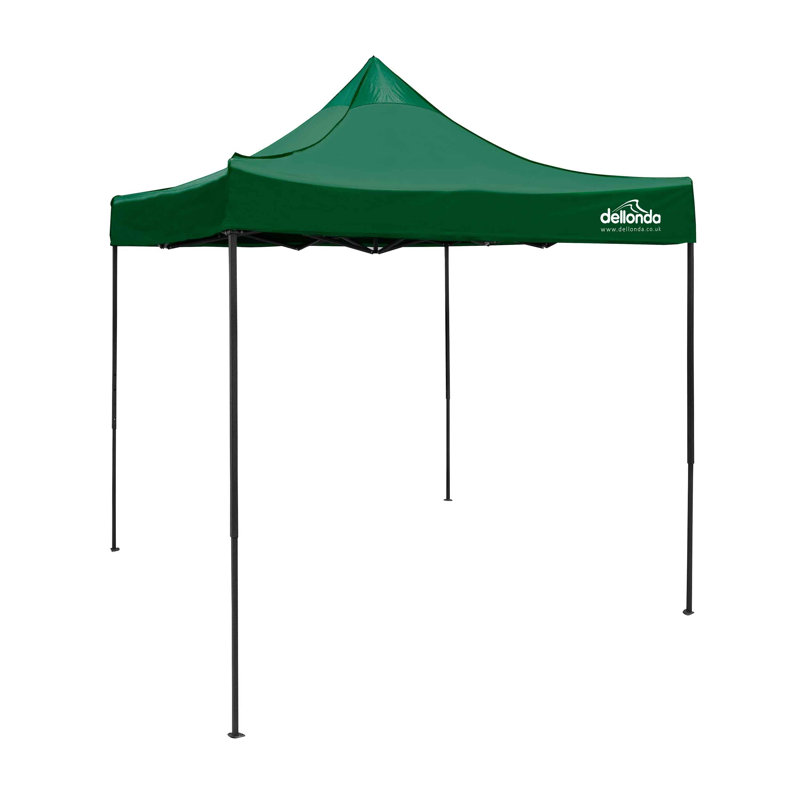 Premium 2m x 2m Steel Pop-Up Gazebo, Dark Green