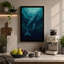 Whale Rising Coastal - Wrapped Canvas-798978162-798978163