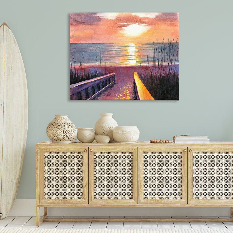 «Sea Sunset Reflection» par Christine Reichow, H 36 po x l 48 po