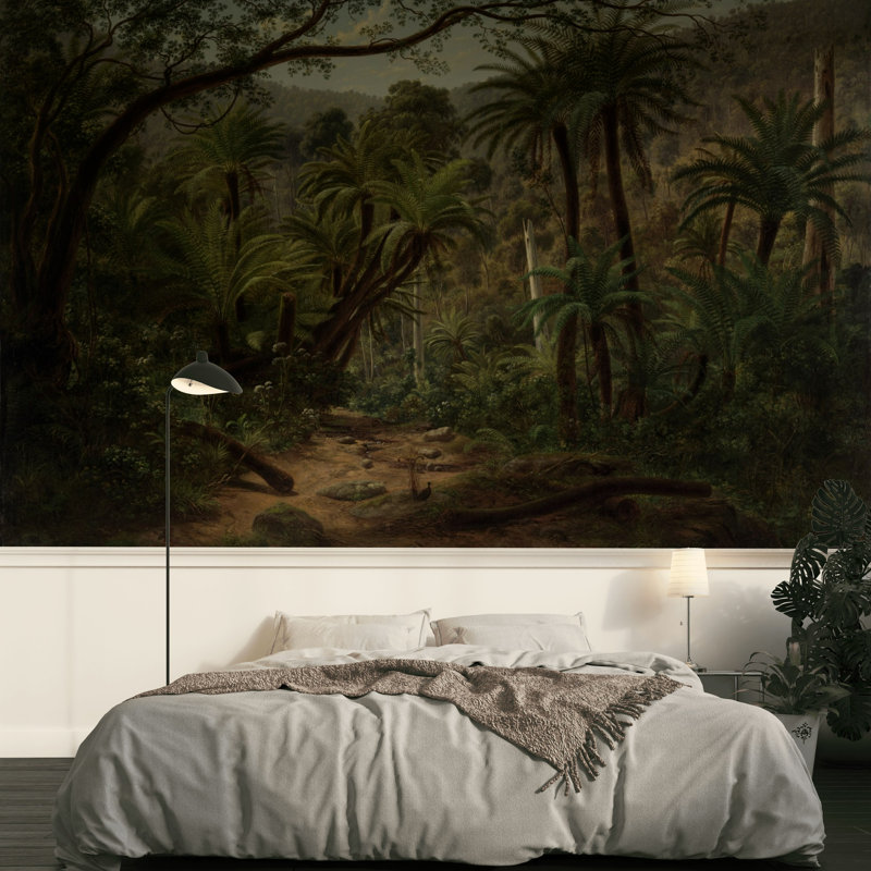 Murale rétro Rainforest, L 200 po x L 120 po