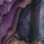 Bleu / violet / abstrait Geode III - Rideau de marbre abstrait - Rideau de marbre occultant - 1 panneaux-107540222