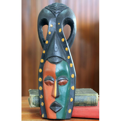 Décoration murale masque africain ghanaian