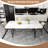 Furiphe Modern Sintered Stone Dining Table for 4 to 6, White Rectangular Kitchen Table-91727911
