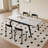 White Rectangular Sintered Stone tabletop with Solid Dining Table For Dining Room/Kitchen-369159879