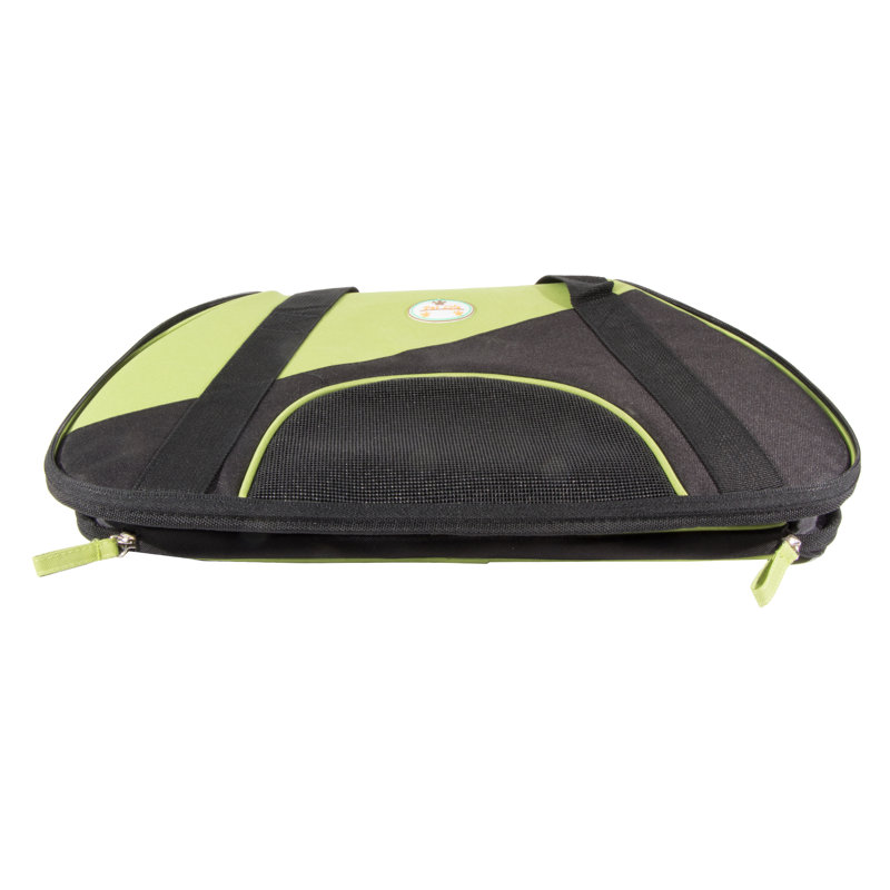 Pet Life Airline Approved Zip-N-Go Contoured Pet Carrier, Green