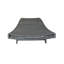 Chaise longue grise confortable avec support en fer et siège respirant