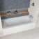 Streamline 66 in. x 32 in. Acrylic Right-Hand Drain Alcove Bathtub in Glossy White With External Drain