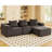 Modular Sectional Sofa, Modern Couch With Matching Ottoman