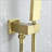 10-Inch Wall Mounted Rain Shower System with Handheld, Brushed Gold-125774891