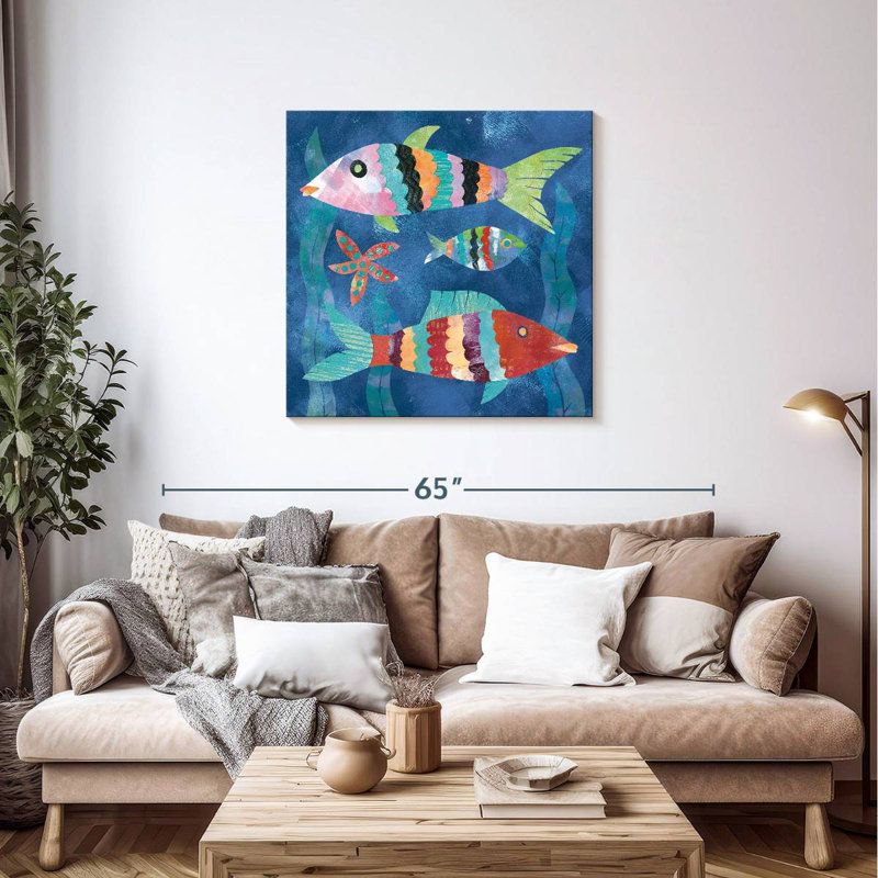 Ashelle Boho Reef Fish I, 36" H x 36" W