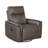 Luxury Comfort Premium Leather Recliner 1Pc Dark Brown Upholstery Gentle Gliding Swivel Motion Living Room Furniture-1432382324