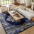 Burnie Oriental Blue/White Area Rug-1162257677