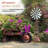 Alpine Corporation 101" Tall Outdoor Metal Windmill Spinner Garden Stake Yard Decoration, Rust/Galvanized