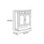 Armoire de rangement minimaliste à chaussures pour porte d'entrée