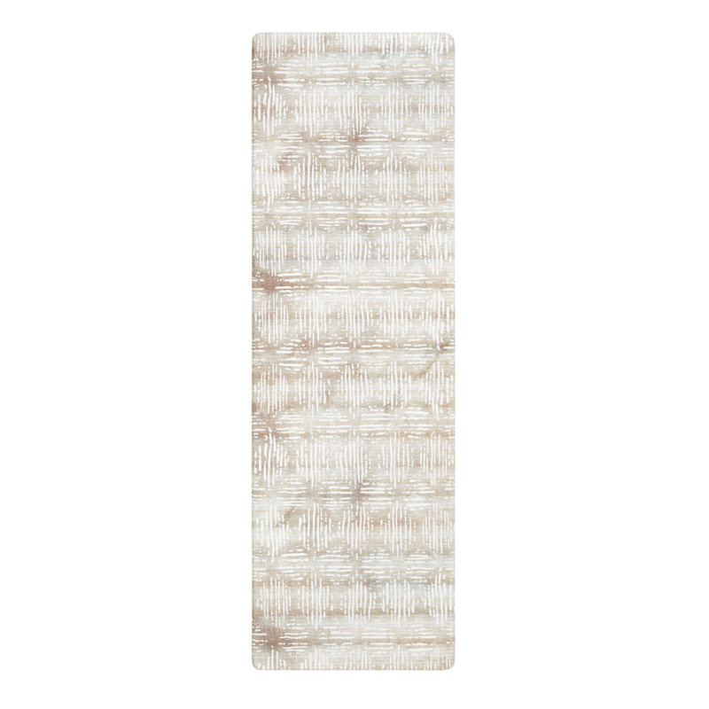 Town & Country Basics Comfort Plus Boho Geo Anti Fatigue Non Slip Comfort Mat, Beige, Runner 1'6" x 4'7"