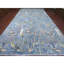 Tapis bleu en laine noué à la main 10 pi 2 po x 18 pi 5 po Peshawar