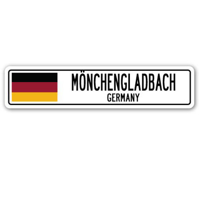 Plaque de rue en aluminium Mouchengladbach, Allemagne