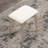 Contemporary Wood Vanity And Stool Set-314089188