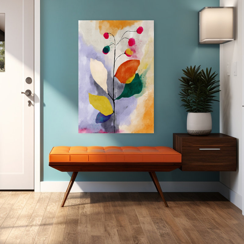Art contemporain contemporain abstrait, H 48 po x l 32 po