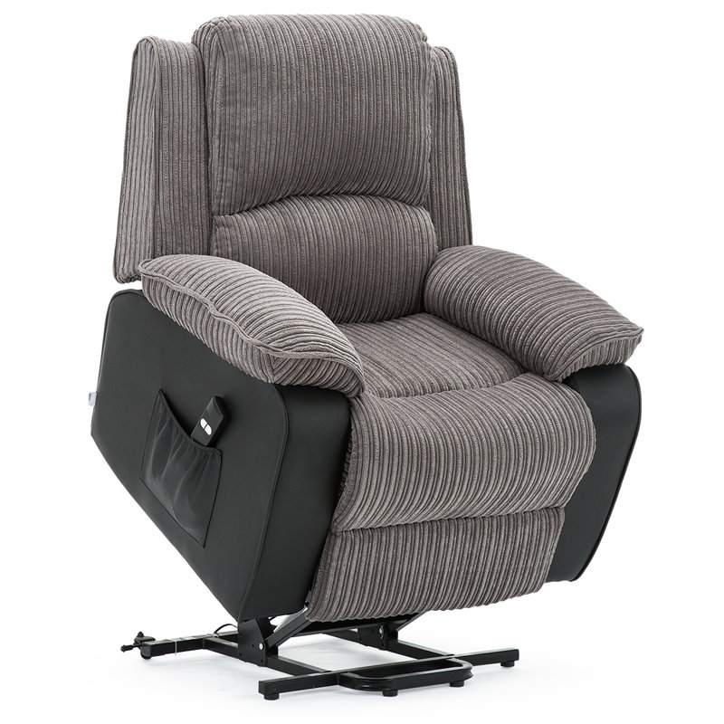 Whitehurst 94cm Wide Lift Assist Standard Recliner, Grey, Dual Motor Lift Assist