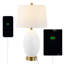 Tuscola Glass USB Table Lamp-1369042405