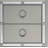 CHLOE GEMSTONE SILVER NIGHTSTAND