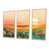 Toile naturelle avec cadre flottant