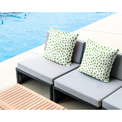 Indoor/Outdoor Animal Print Square Throw Cushion