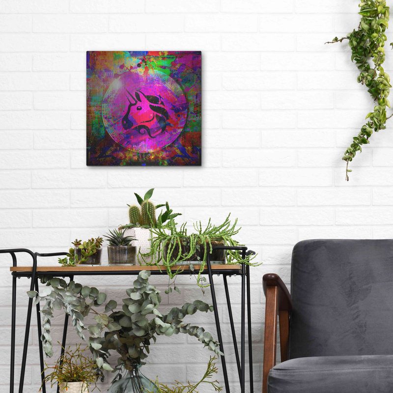 Red Barrel Studio® UNI UNIwap Crypto, art mural en métal, H 12 po x l 12 po