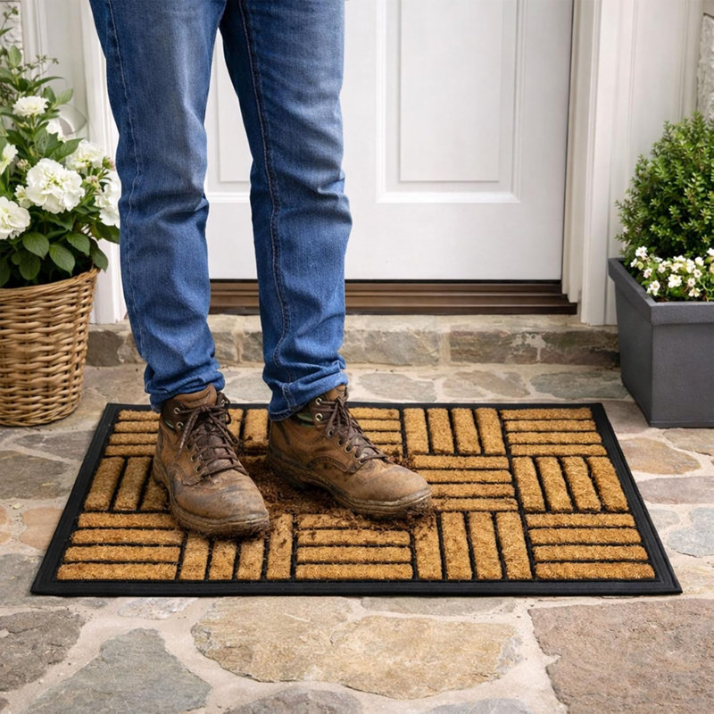 Non-Slip Striped Doormat