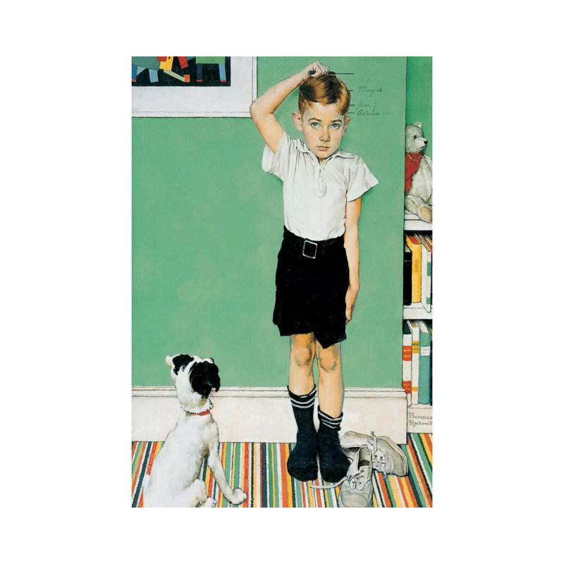 He's Going To Be Taller Than Dad - Wrapped Canvas Painting, 66.04 cm H x 45.72 cm W x 1.91 cm D