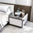 Smart Side Table With Built-In Fridge, Wireless Charging, Temperature Control, Power Socket, USB Ports, Outlet Protection, Induction Light