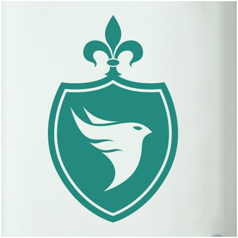 Animals Wall Decal, Aqua Green
