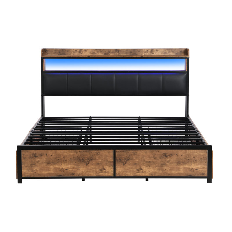 Awalt Storage Bed, European Kingsize (160 x 200cm)