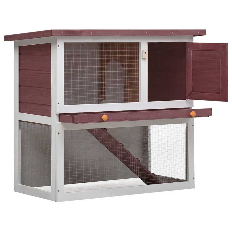 Cage à lapin en fer, Brun