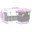 Vidaxl Garden Sofa Set Black, Cream White