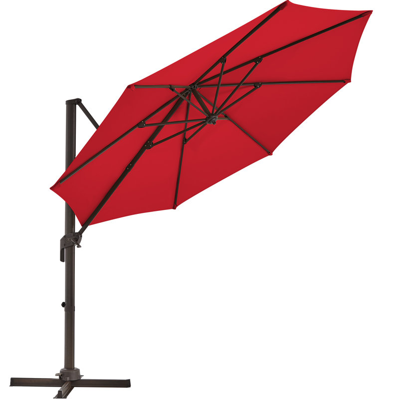 Parasol en porte-à-faux 120 "Loyce, Rouge