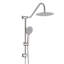 Douche murale avec pluie de 10 po et à main - Nickel brossé résistant à l'eau et système ergonomique