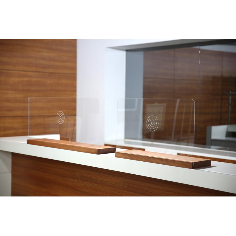 Séparateur de bureau 1 panneau autoportant, H 3,74 po x l 18,11 po x P 41,34 po